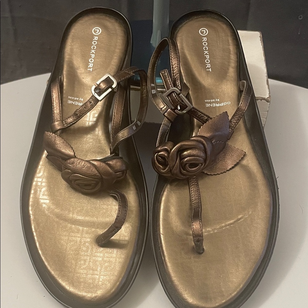 Rockport Women's Metallic Bronze Sandals